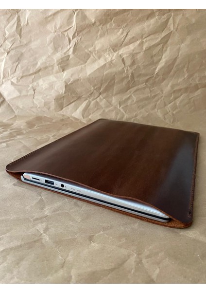 (Isim Yazıyoruz) El Yapımı Hakiki Deri Laptop / Macbook / Bigisayar / Ipad / Tablet Kılıfı