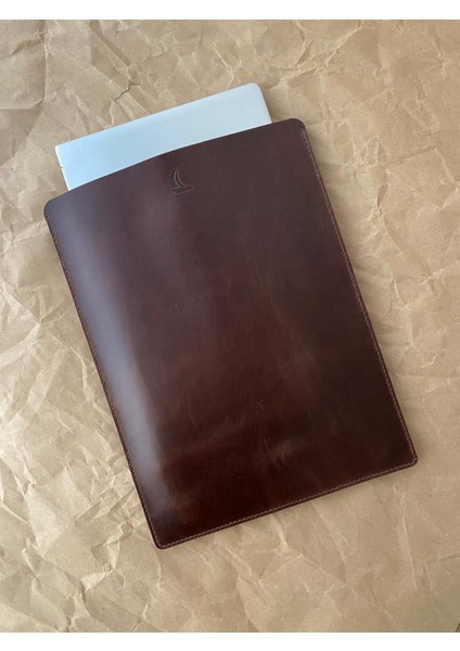 (Isim Yazıyoruz) El Yapımı Hakiki Deri Laptop / Macbook / Bigisayar / Ipad / Tablet Kılıfı