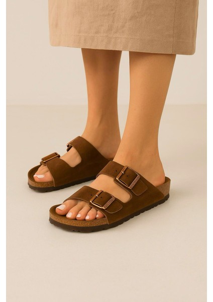 Birkenstocs Unisex Ortopedik Tabanlı Terlik Çift Bantlı Tokalı Günlük Rahat Ev & Dışarı Terliği