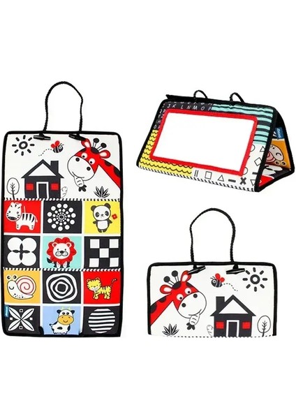 Siyah Beyaz Yenidoğan Ayna Oyuncakları Bebekler Için Bebek Karın Zamanı Montessori Geliştirme Yüksek Kontrast Etkinlik Duyusal Toycolor: Mini Kitap (Yurt Dışından)