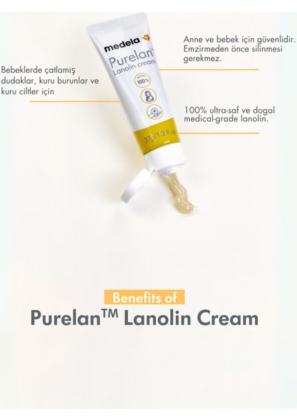 Purelan 7 Gram Lanolin Göğüs Ucu Kremi - Ağrıyan Göğüs Ucu ve Kuru Ciltler Için Hızlı Rahatlık fırsatları