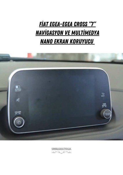 Fiat Egea - Egea Cross 7" Multimedya Nano Ekran Koruyucu
