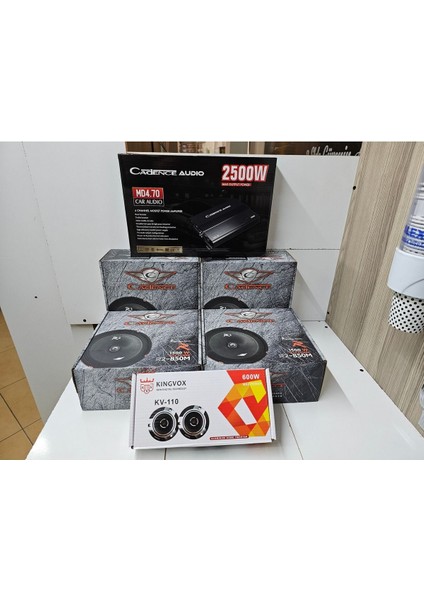 Cadence 20 cm 2 Takım 120 Rms Cadence 4X70 Rs Anfi Dom Tiz Kıngvox Akgöz Sound