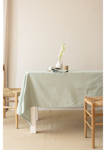 Premium | Keten Adaçayı Masa Örtüsü 100 X 100 Cm