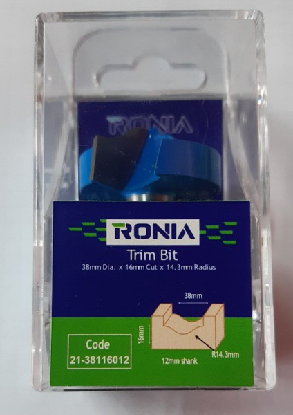 Ahşap Freze Bıçağı 21-38116012 Profilli Freze Ucu Sap 12 mm