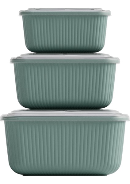 3’lü Erzak Gıda Saklama Kabı, Buzdolabı Düzenleyici Organizer 3’lü Set (600ML,1100ML,1800ML) fiyatları