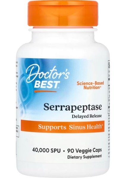 Serrapeptase 40,000 Spu 90 Veggie Caps