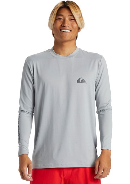 Everyday Surf Erkek Gri Güneş Korumalı T-Shirt AQYWR03136-QUA
