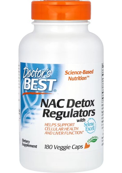 Nac Detox Regulators 600 mg 180 Veggie Capsul