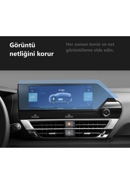 Citroen E-C4 x 10 Inç Multimedya Ekran Koruyucu Şeffaf 2024