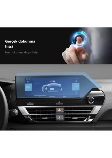 Citroen E-C4 x 10 Inç Multimedya Ekran Koruyucu Şeffaf 2024