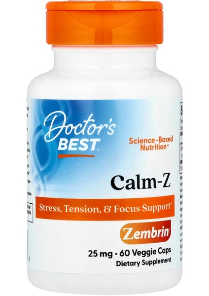 Calm-Z With Zembrin 25 Mg 60 Veggie Caps