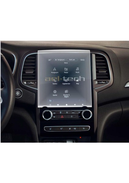 Renault Megane 9.3 Inç Easy Link Navigasyon Uyumlu Nano Ekran Koruyucu 2024 2025
