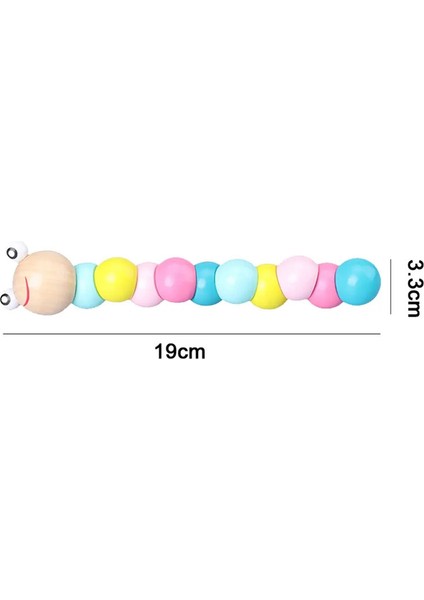 Gökkuşağı Yığınlayıcı Ahşap Yüzük Eğitim Oyuncak Çocuk Kulesi Yığın Bloklar Renk Şekli Oyunu Bebek Montessori Oyuncakları Çocuklar Için Hediyeler: 5 Macaron (Yurt Dışından)