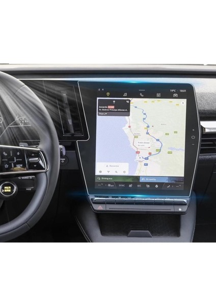 Renault Austral ile Uyumlu Mat Ekran Koruyucu 12" Techno Es Prit Alpine
