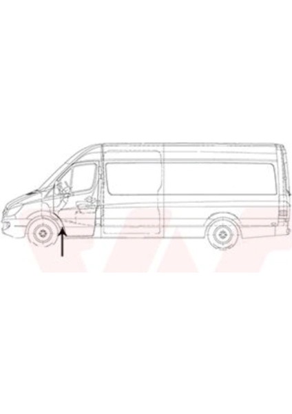 Ön Sol Çamurluk Ağız Bakaliti Crafter Sprinter W906 2006 2018 Arası Tüm Modeller