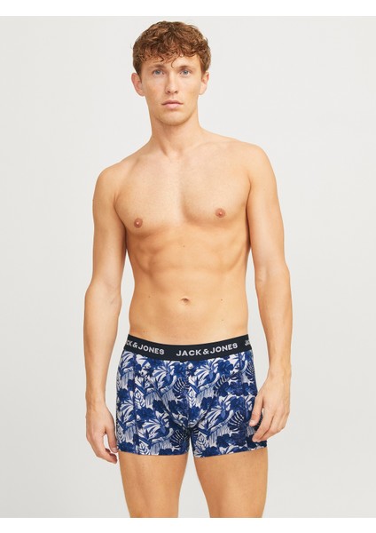 Jack Jones Erkek Pamuklu 3 Lü Paket Boxer 12267054