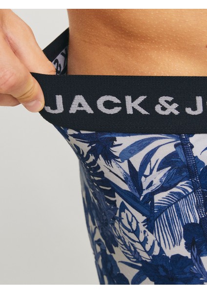 Jack Jones Erkek Pamuklu 3 Lü Paket Boxer 12267054