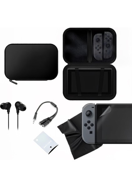 Nintendo Switch Uyumlu Taşıma Çantası Ekran Koruyucu ve Kulaklık modelleri