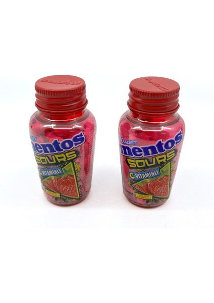 Sours Şekersiz Tatlandırıcılı C Vitaminli Çilek Aromalı Tablet Şekerleme 49GR x 2 Adet