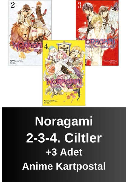 Noragami 2-3-4. Ciltler (3 Kitap) | Anime Kartpostallar