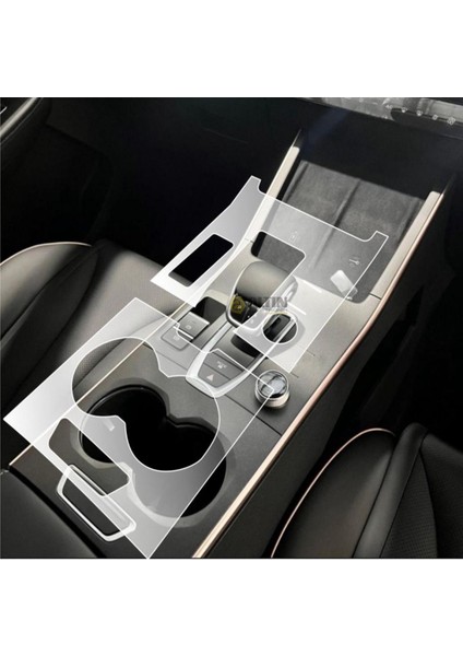 Chery Omoda 5 Vites Etrafı ve Orta Konsol Uyumlu Mat Tpu Koruyucu 2 Li Set 2023