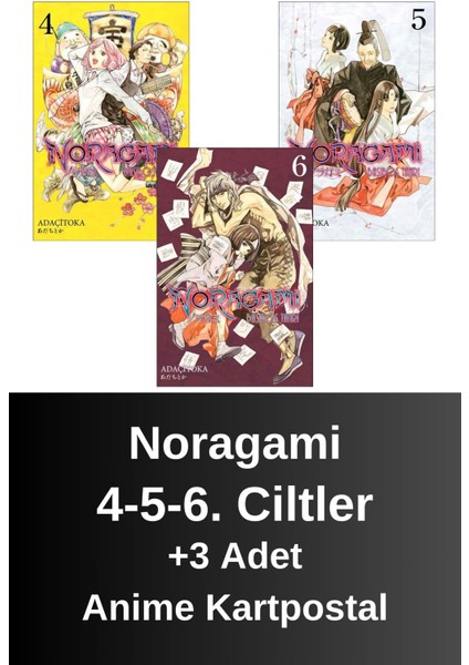Noragami 4-5-6. Ciltler (3 Kitap) | Anime Kartpostallar