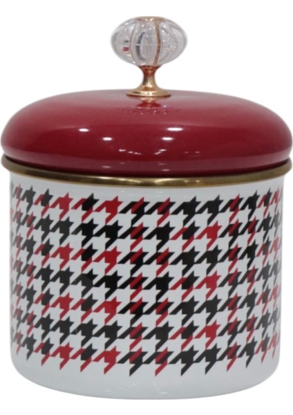Forte Red Emaye Baharatlık Kavanoz Küçük Boy 10 cm