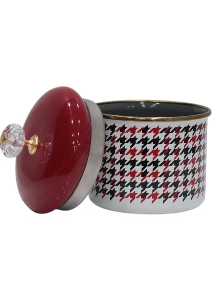 Forte Red Emaye Baharatlık Kavanoz Küçük Boy 10 cm
