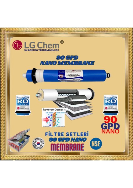 Lg Chem Specıal 6 Filtre 12 Aşama Inlıne Quıck Gümüş Iyon ve Mineral Filtreli Su Arıtma Cihazı Filtre Seti