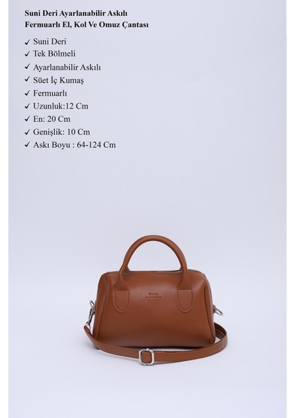 Taba Shk184 Suni Deri ,Fermuarlı Tek Bölmeli ,Askılı El, Kol ve Omuz Çantası modelleri
