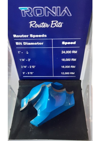 Ahşap Freze Bıçağı 21-49025412 Klasik Profilli Freze Ucu Sap 12 mm