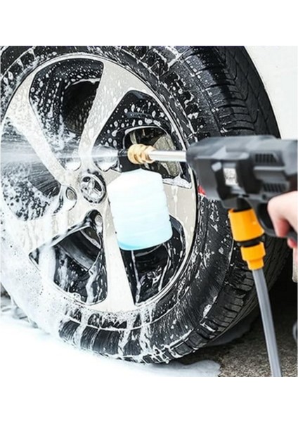 48V Çift Şarjlı Oto Yıkama Makinesi Köpüklü Basınçlı Bahçe Yıkama Sulama Makinesi
