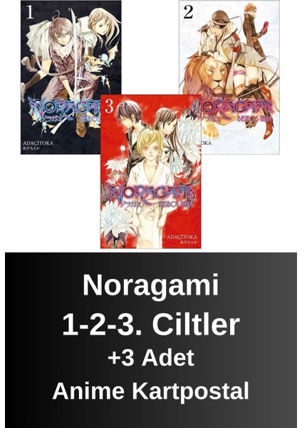 Noragami 1-2-3. Ciltler (3 Kitap) | Anime Kartpostallar