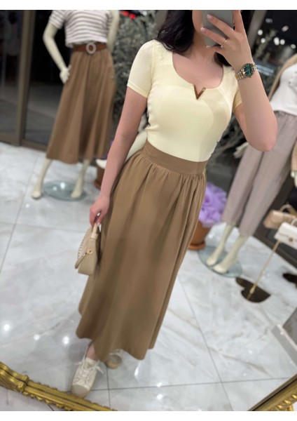 Rona Midi Boy Etek Camel fiyatları