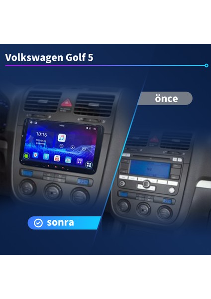 Wolkswagen 9 Inç Universal 4 GB Ram 64 GB Hafıza Multimedya Carplay Navigasyon modelleri