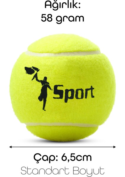 3 Adet Tenis Topu Başlangıç Seviye Eğitim Antrenman Amatör Maç Topu Tennis Ball fiyatları