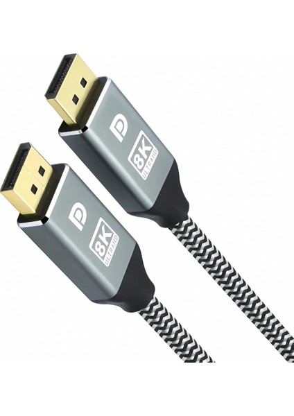 4792 3 Metre 8k Displayport Kablosu Dp 1.4 Erkek Erkek