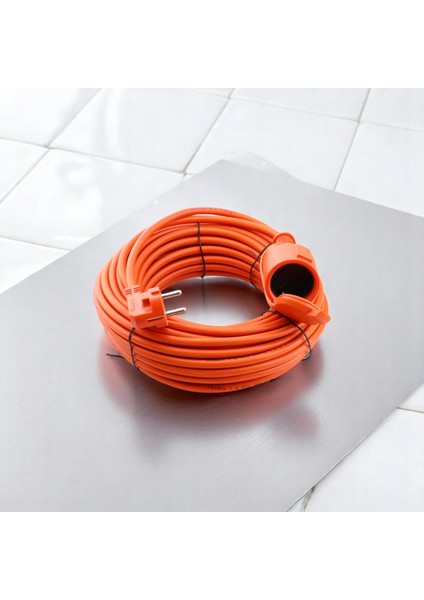 Uzatma Kablosu 3x1.5 mm 30 Metre Topraklı Kablolu Tekli Grup Fiş Priz Kapaklı Monofaze Ev Tipi