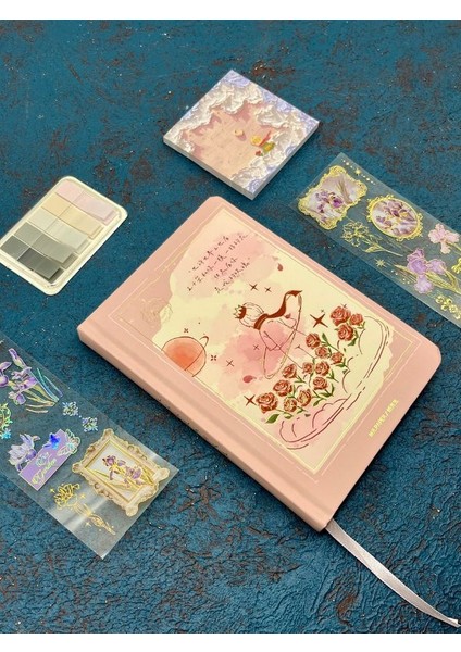 Özel Tasarım Küçük Prens 3 Parça (Defter+Post-It+Indeks) Pembe Set/ Index/ Post-It /defter/ Yapışkanlı Not