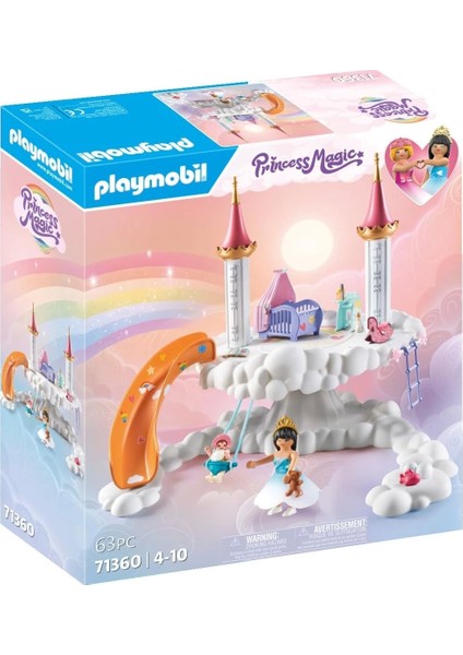 Playmobil Princess Magic 71360 Göksel Bebek Bulutu, Bulutlarda Büyülü Bebek Odası, Bebek Beşiği, Sallanan At, Oyuncak Ayı ve Daha Fazlası Dahil, 4 Yaşından Büyük Çocuklar Için Oyuncak fırsatları