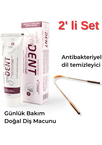 Zerdent Diş Macunu 90 gr - Takviyegiller Bakır Dil Temizleyicisi 2’li