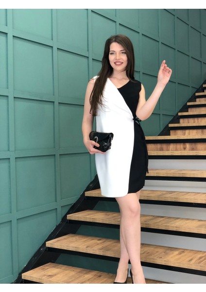 Kadın Kruvaze Yaka, Yandan Bağlama Detaylı, Elbise fiyatları