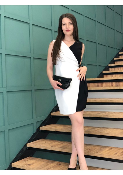 Kadın Kruvaze Yaka, Yandan Bağlama Detaylı, Elbise fırsatları