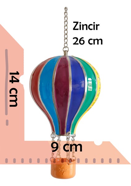 Renkli El Yapımı Metal Balon Biblo – Cappadocia Temalı Dekoratif Obje fiyatları
