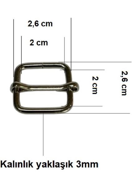 Ayar Tokası 2 cm 5 Adet (Leathercraft, Deri Hobi) modelleri