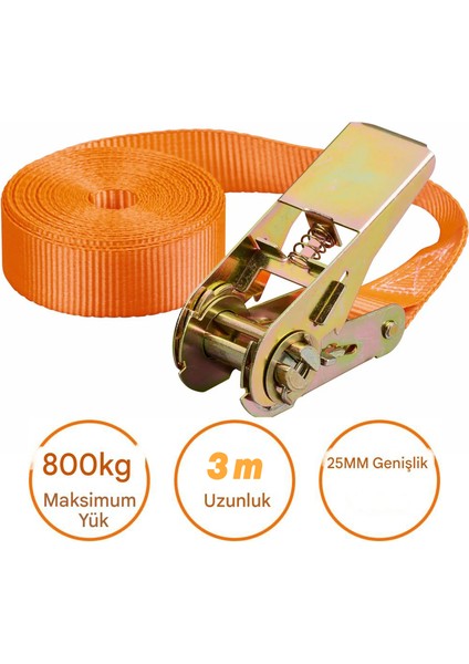 Sonsuz Gırgır Spanzet Yük Gerdirme Halatı Eşya Sabitleme Sapan 3 Metre Yük Taşıma Kamyoncu Ipi