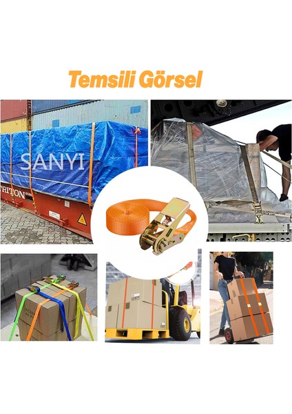 Sonsuz Gırgır Spanzet Yük Gerdirme Halatı Eşya Sabitleme Sapan 3 Metre Yük Taşıma Kamyoncu Ipi