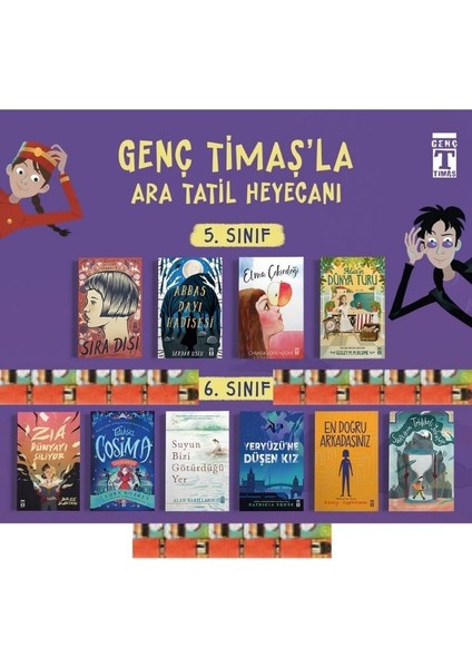 5.6.sınıf Için Nitelikli 10KITAP-EN Doğru Arkadaşınız,saatçilerin Tehlikeli,suyun Bizi Götürdüğü YER(10KİTAP)