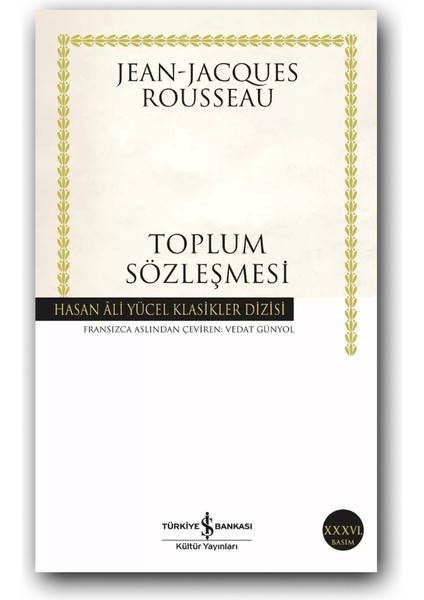 Toplum Sözleşmesi (Karton Kapak) – Rousseau, Klasik Felsefe Eseri